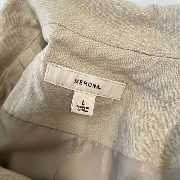 Merona Linen Tan Blazer - Picture 16 of 16